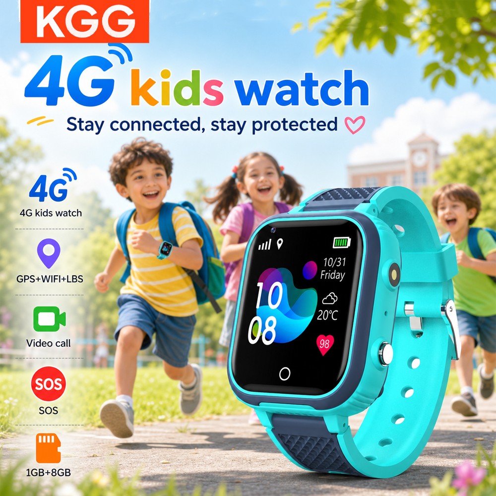 Smartwatch Watches For Kids With Gps - 4G สมาร์ทวอทช์สำหรับเด็กวิดีโอคอล GPS WiFi ตำแหน่ง SOS
