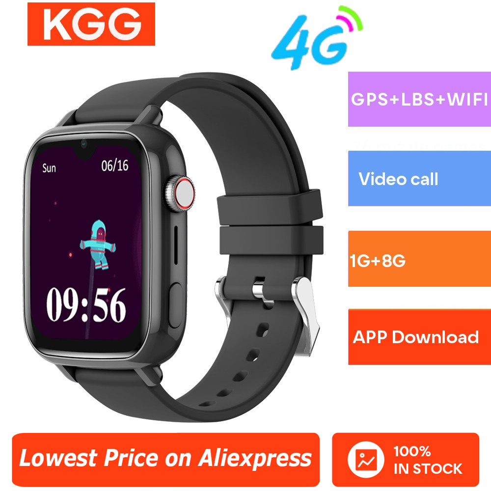Smartwatch Watches For Kids - 4G สมาร์ทวอท์ชเด็กวิดีโอ Call SOS กล้อง GPS