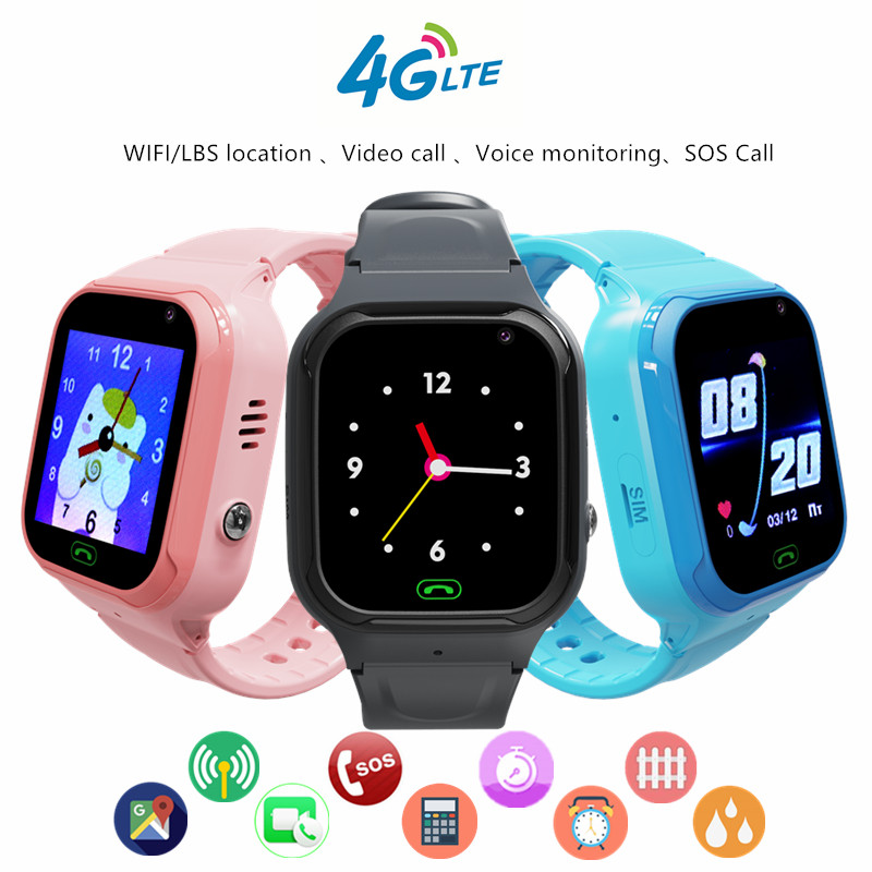 4G เด็กโทรศัพท์สมาร์ทนาฬิกา Vi - Smartwatch Digital Watches For Kid Girl บทวิจารณ์และราคา