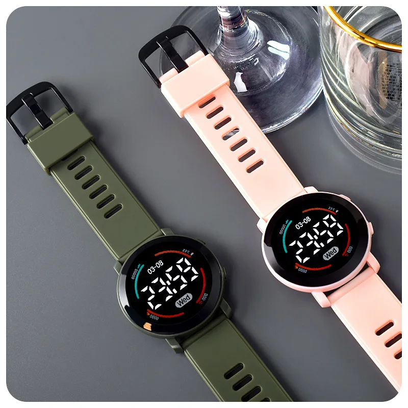 นาฬิกา LED แฟชั่นกีฬา นาฬิกาดิ - Smartwatch Digital Watches For Kid Girl บทวิจารณ์และราคา