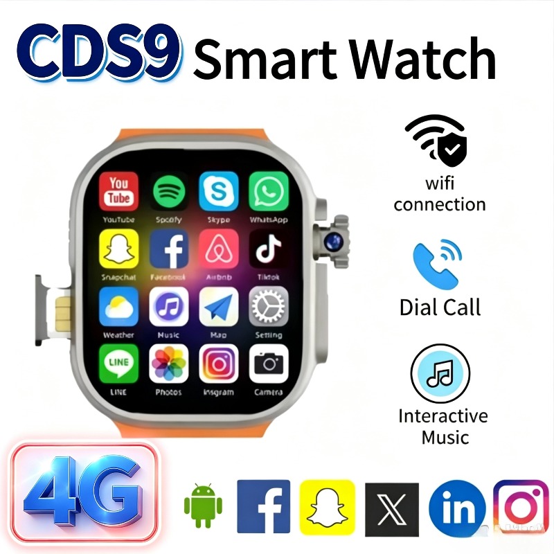 สมาร์ทวอทช์แอนดรอยด์ 4G CDS9 – - Smartwatch Watches For Women With Gps บทวิจารณ์และราคา