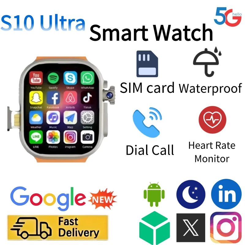 สมาร์ทวอทช์ S10Ultra รองรับซิม - Smartwatch Watches Price บทวิจารณ์และราคา