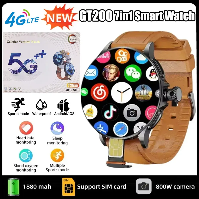 GT200 สมาร์ทวอทช์ 5G หน้าจอ AM - Smartwatch Watches For Women With Gps บทวิจารณ์และราคา